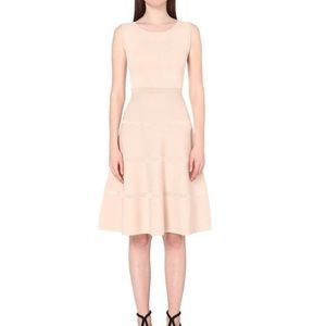 Sandro Raoule pink rib detail dress